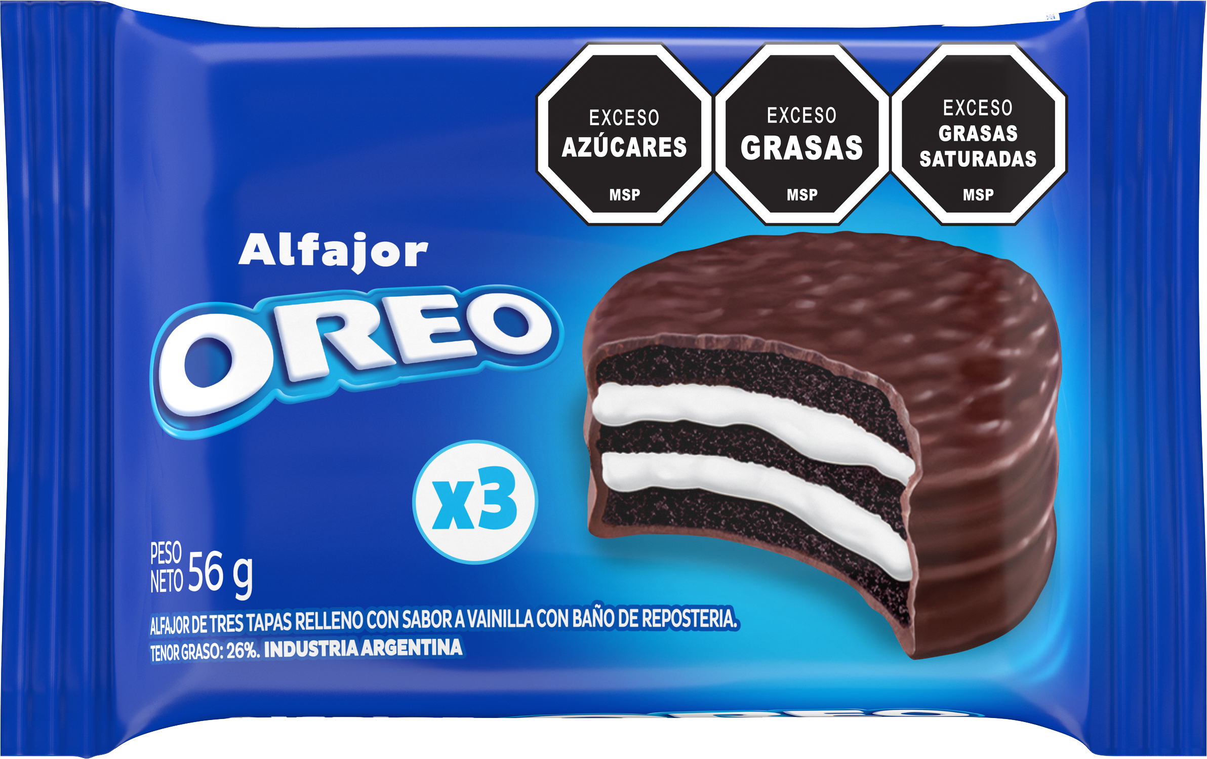 Alfajor Triple Oreo 56g - Nerilan Uruguay